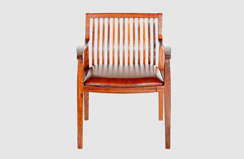 松山湖管委会中式实木大方椅家具效果图