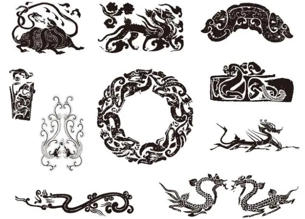 松山湖管委会龙纹和凤纹的中式图案