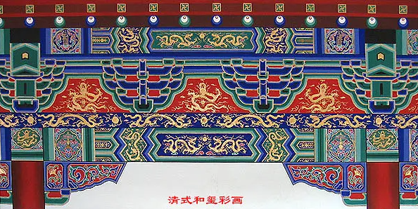 松山湖管委会中国建筑彩画装饰图案